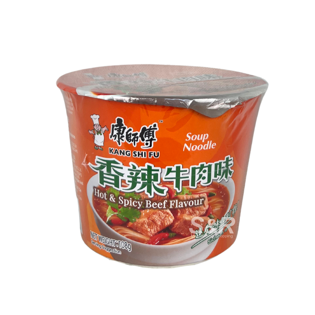 Kang Shi Fu Soup Noodle Hot & Spicy Beef Flavor 108g